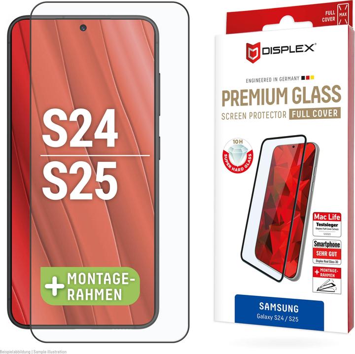 Image du produit Displex Real Glass, Full Cover Panzerglas (1 pièce(s), Samsung Galaxy S25, Samsung Galaxy S24)