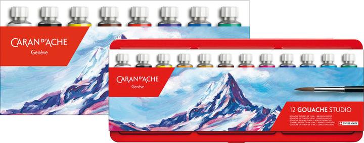 Caran d'Ache Gouache Studio Tuben 10ml Kartonschachtel (8 Farben, 80 ml)