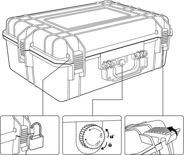 Produktbild Toolcraft Outdoor-Koffer IP67 (1 Teile)
