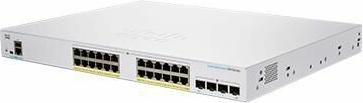 Actual product image Cisco PoE+ Switch CBS350-24FP-4X-EU 28 Port (24 Ports)