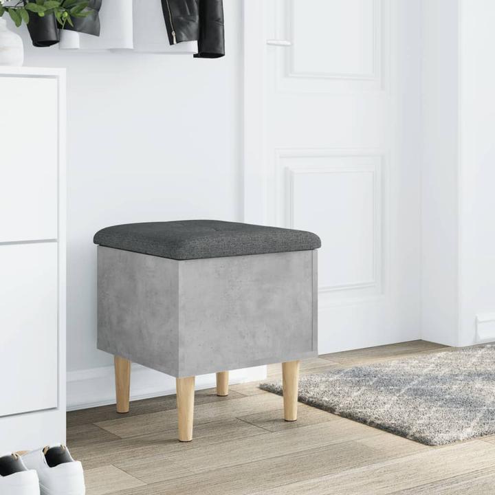 Produktbild VidaXL Sitzbank mit Stauraum Betongrau 42x42x46 cm (42 cm)