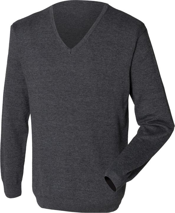 Produktbild Henbury FeinstrickPullover Sweatshirt mit VAusschnitt (XXL)