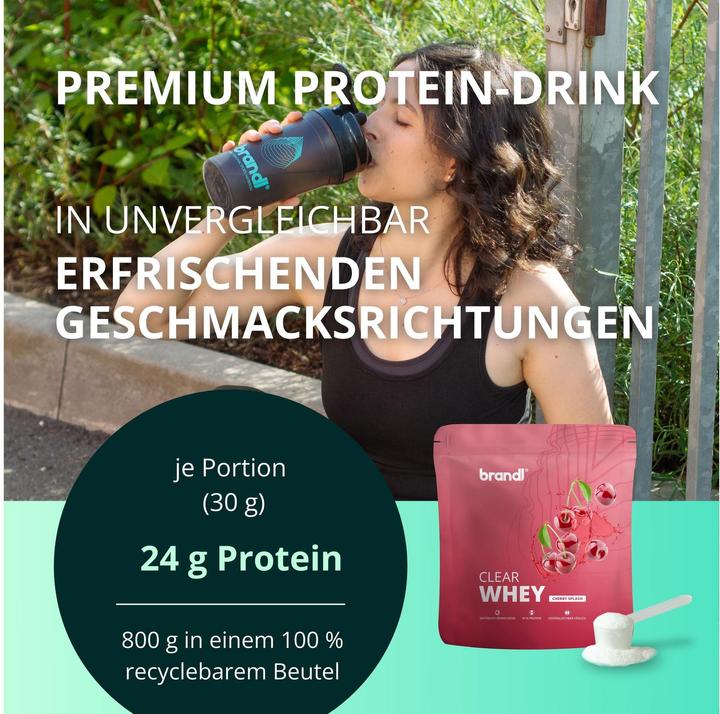 Actual product image Brandl Clear Whey Powder Cherry Splash (Cherry, 1 pcs., 800 g)