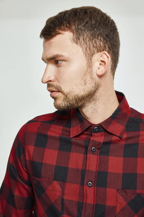 Produktbild Urban Classics Langarmhemd Checked Flanell - 75529 (L)