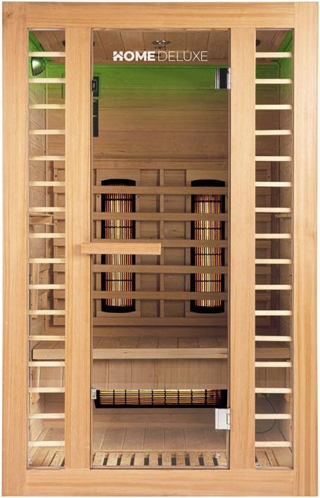 Produktbild Home Deluxe Infrarotkabine IKENNA DELUXE M - 5 Hochleistungs-Vollspektrumstrahler - 120x105cm für 2 Personen