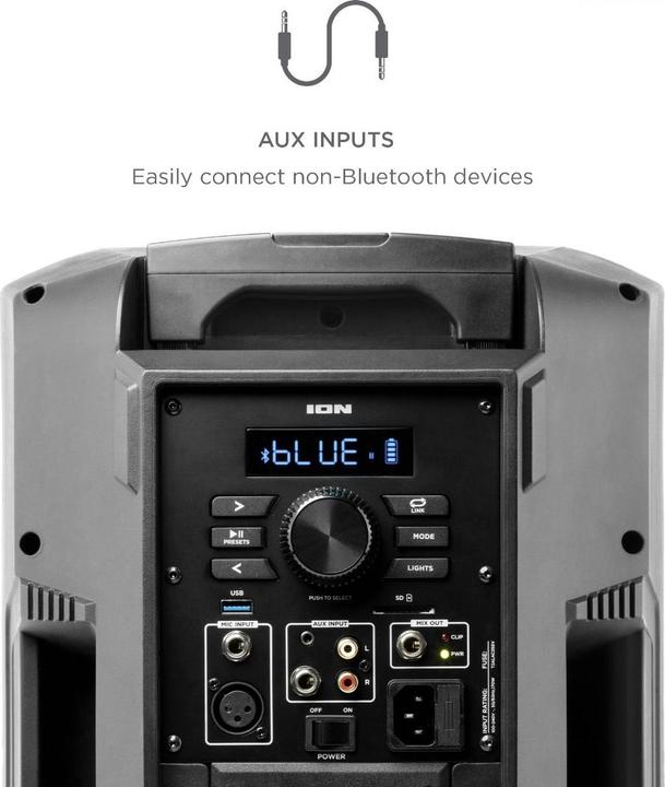 Actual product image ION Audio POWER GLOW 300 (20 h, Rechargeable battery operated)