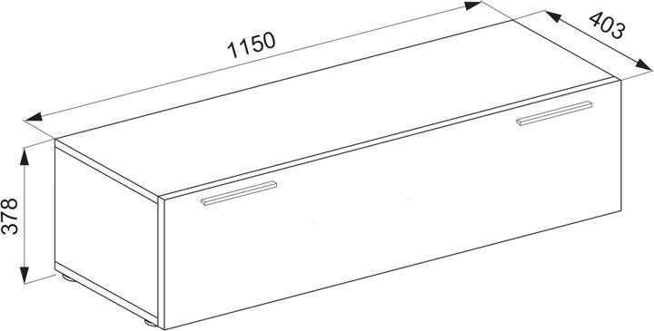 Immagine prodotto VCM Parete TV in legno Mobile TV basso Fernso (115 x 36 x 40 cm)