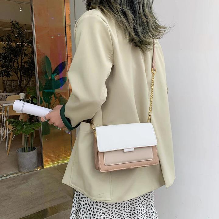 Immagine prodotto Only-Bags.Store Colore a contrasto Borse Crossbody in pelle Borsa da viaggio Moda Semplice Borsa a tracolla