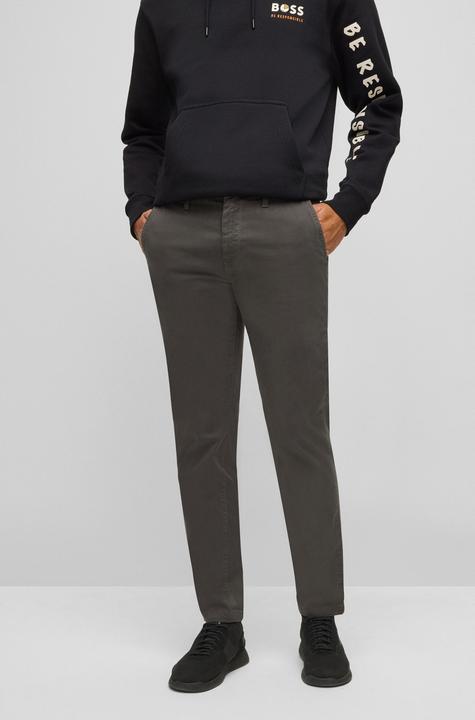 Actual product image BOSS Orange Schino-Taber Chino Tapered Fit Charcoal (W30/L32)