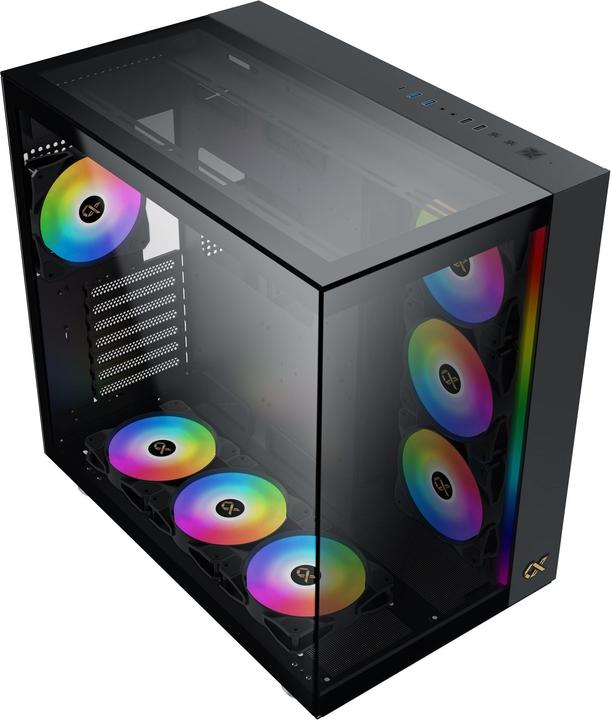 Image du produit Xigmatek Boitier Moyen Tour E-ATX Aqua Ultra RGB avec panneaux vitrés (Noir)
