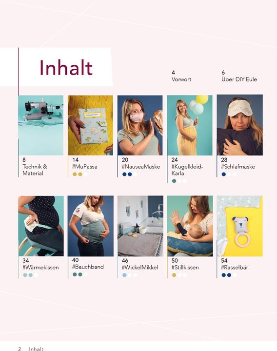 Produktbild Nähen für Mama und Baby mit DIY Eule (Deutsch, Nastasia Mohren, 2020)