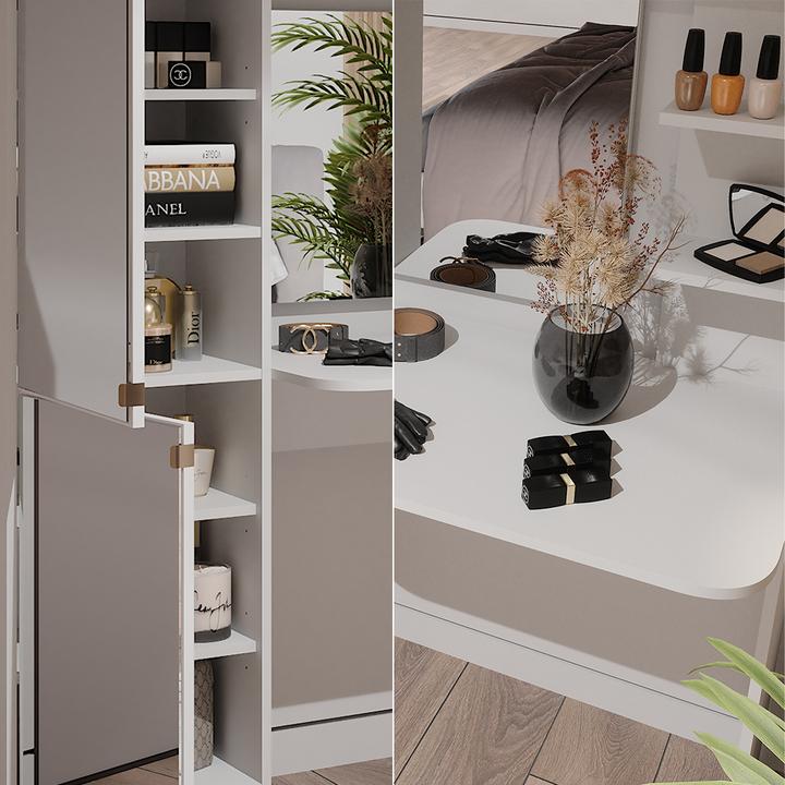 Produktbild Vicco Jasmin mit Spiegel (123 x 33 x 141.5 cm)