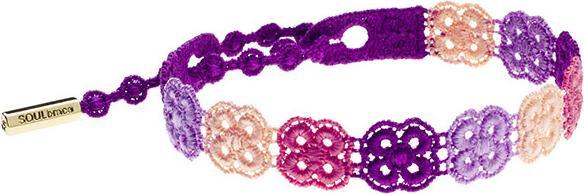 Soulbrace Armband Flower Power (26 cm, Textil Stickerei)