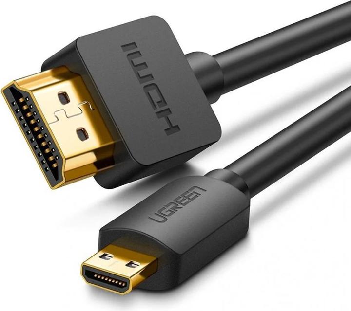 Productafbeelding Ugreen HD127 Micro HDMI - HDMI kabel 4K 3D 3m (zwart) (3 m, HDMI)