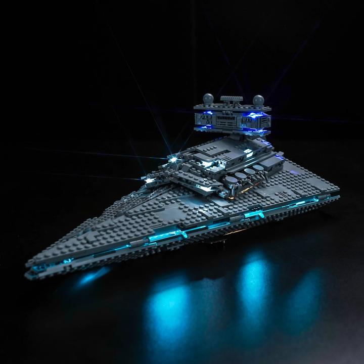 Produktbild BrickBling LED Licht Set für LEGO Star Wars: Imperialer Sternzerstörer (75394) inkl. Fernbedienung