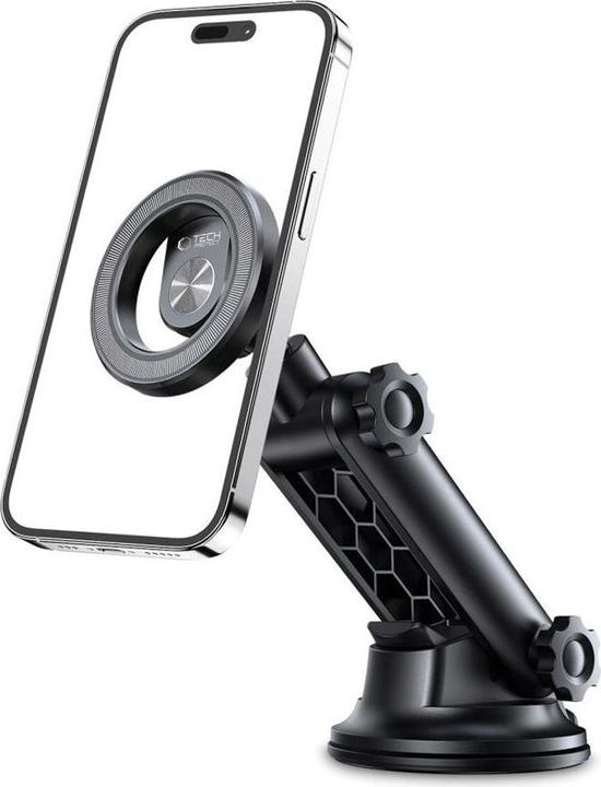 Actual product image Tech-Protect N53 car phone holder with MagSafe on the dashboard - black