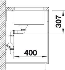 Produktbild Blanco Subline 500-U (Unterbauspüle, 46 cm, 53 cm)