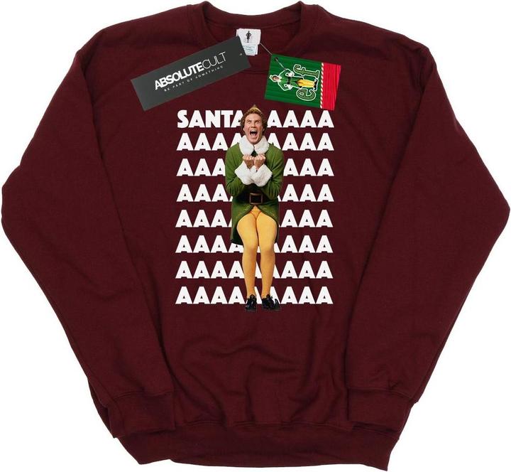 Elf Buddy Santa Scream Sweatshirt (S)