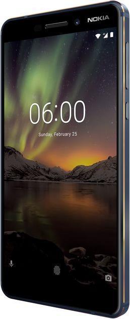 Produktbild Nokia 6.1 (2018) (64 GB, Blue Gold, 5.50", Hybrid Dual SIM, 16 Mpx, 4G)