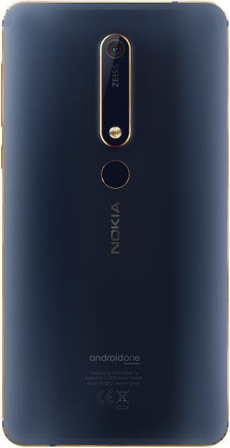 Produktbild Nokia 6.1 (2018) (64 GB, Blue Gold, 5.50", Hybrid Dual SIM, 16 Mpx, 4G)