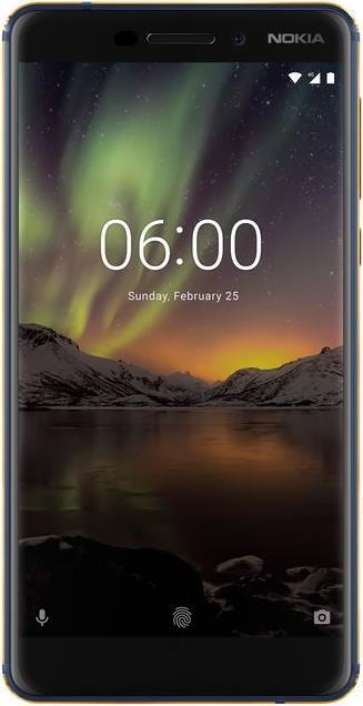 Produktbild Nokia 6.1 (2018) (64 GB, Blue Gold, 5.50", Hybrid Dual SIM, 16 Mpx, 4G)