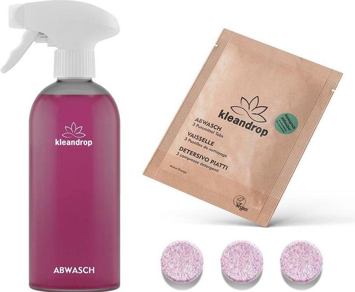 Produktbild Kleandrop Abwaschmittel, Starter-Set (Tabs)