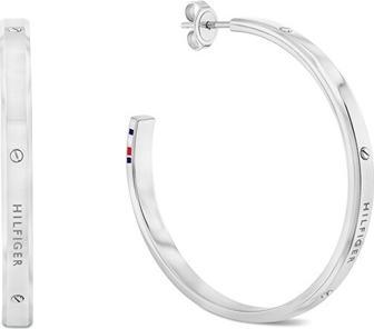 Actual product image Tommy Hilfiger - Steel hoop earrings Linear 2780956