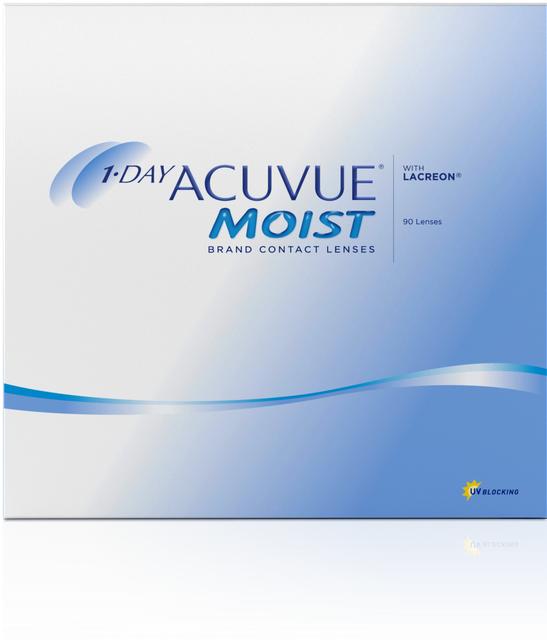 Actual product image Acuvue 1-Day Moist (-0.5, Daily lens, 90 Piece, Spherical)