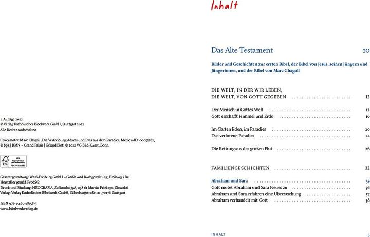 Produktbild Die Chagall - Bibel für Kinder (Deutsch, Ilsetraud Köninger, Beatrix Moos, 2022)