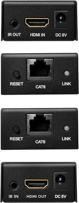 Actual product image LogiLink HDMI Extender via LAN up to 60 metres (Splinters, Extender)