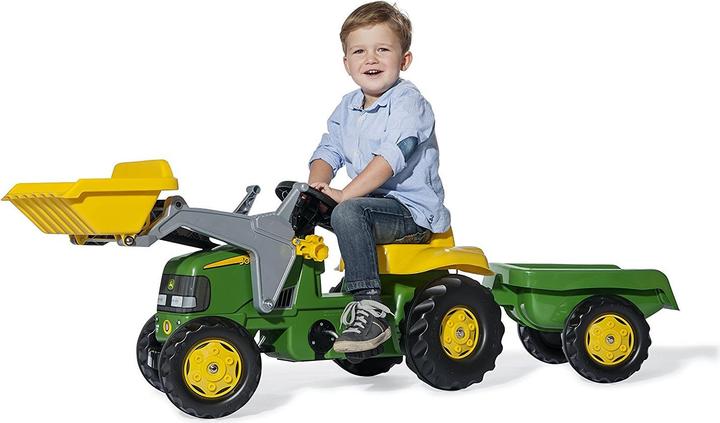 Image du produit Rolly Toys Tracteur John Deere avec chargeur et remorque
