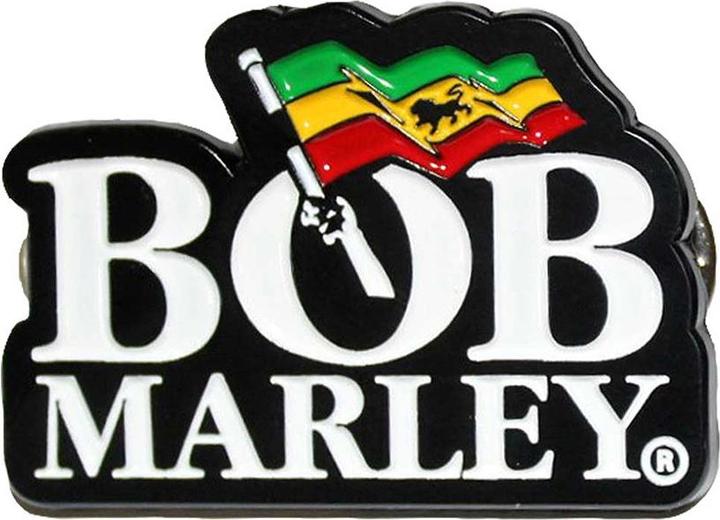 Bob Marley Logo Abzeichen ZinkLegierung Emaille