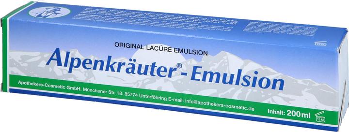 Actual product image Axisis LACÚRE Alpine Herbal Emulsion, 200 ml solution (Body cream, 200 ml)