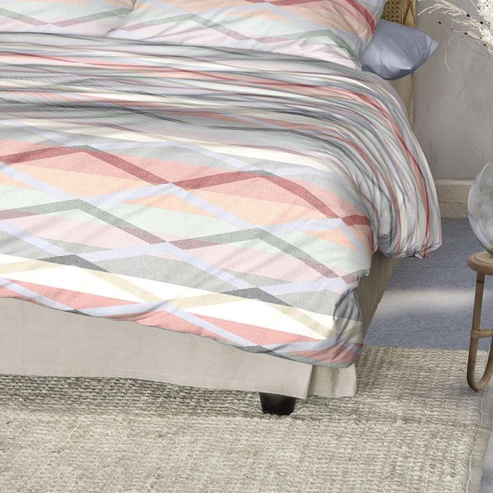 Produktbild Irisette Mako-Satin Bettwäsche Wave 8610 rot (Bettwäsche Set, 135x200 cm + 80x80 cm)