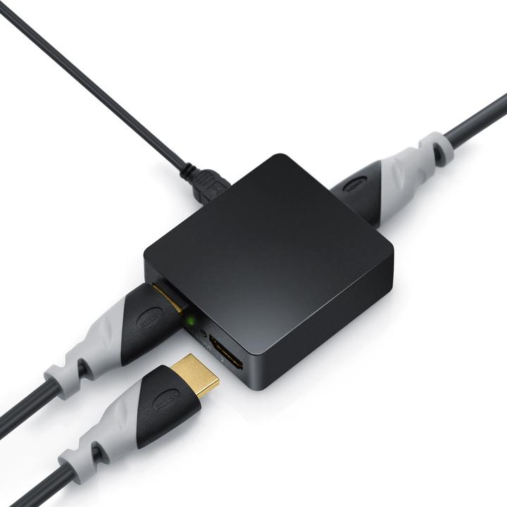 Image du produit CSL Splitter HDMI 2 ports, 4K Ultra HD, FHD, CEC, HDCP 1x entrée HDMI / 2x sorties HDMI