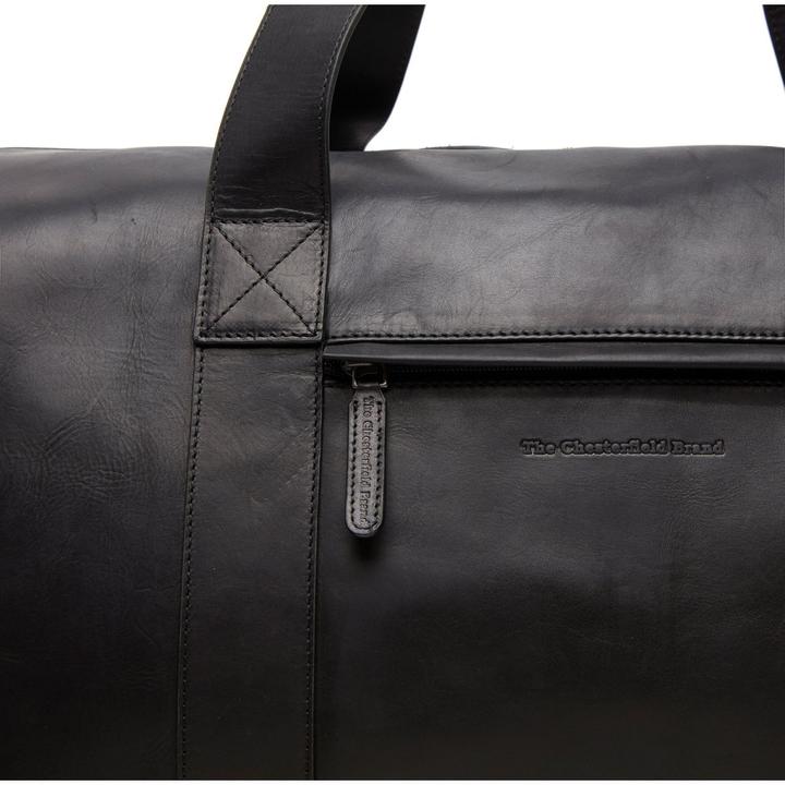 Produktbild The Vegan Cow Chesterfield Brand Leren Weekendtas Zwart Hudson (50 l)