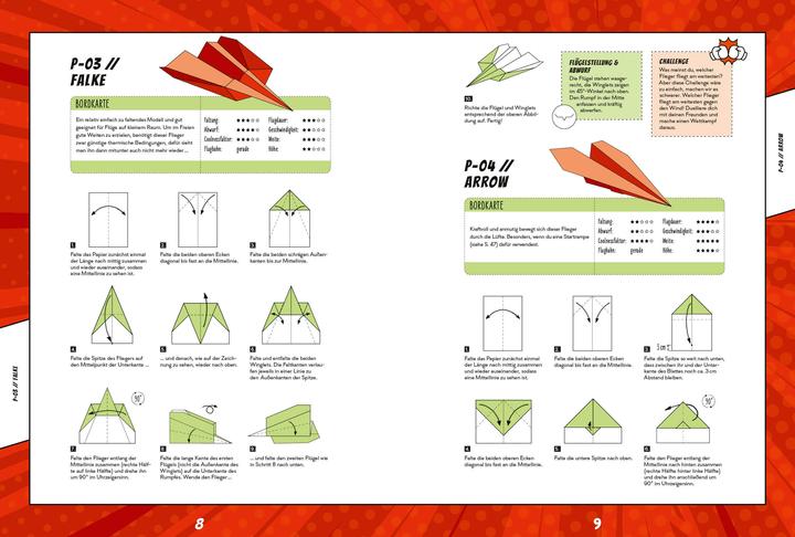 Actual product image Paper aeroplane duel - Fold the fastest aeroplane and (German)