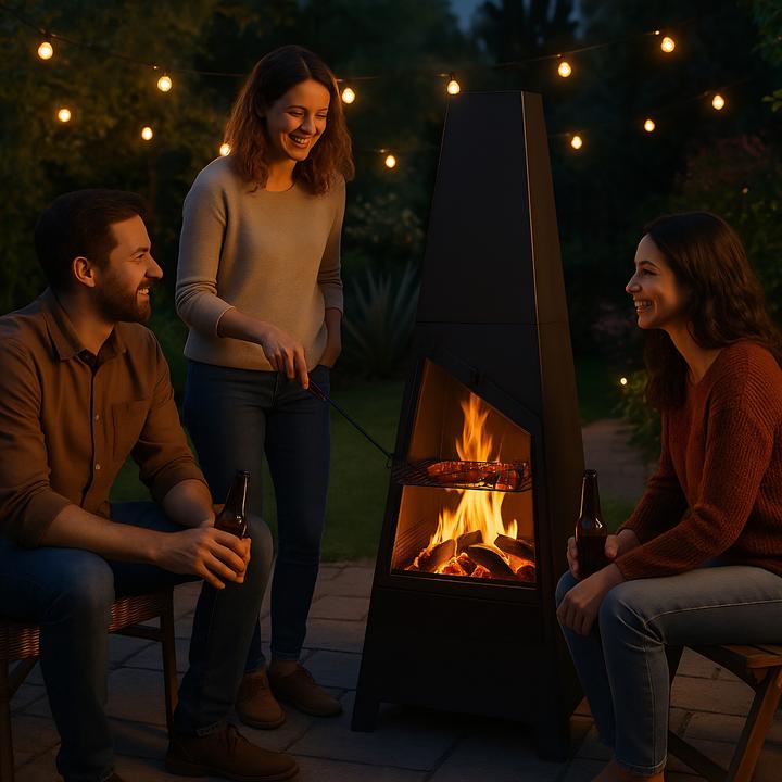 Produktbild Relaxdays Gartenkamin