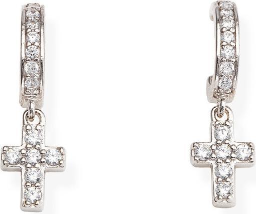 Amen Cross Ohrringe (Silber 925)