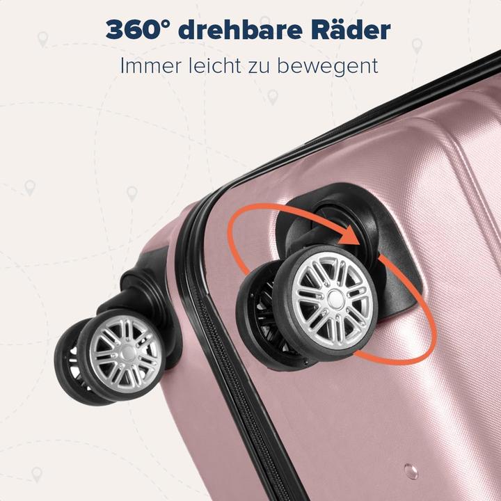 Actual product image Trvlmore 2-teiliges Kofferset mit Rollen (110 l, Hand luggage (up to 50 litres), L (90 - 115l))
