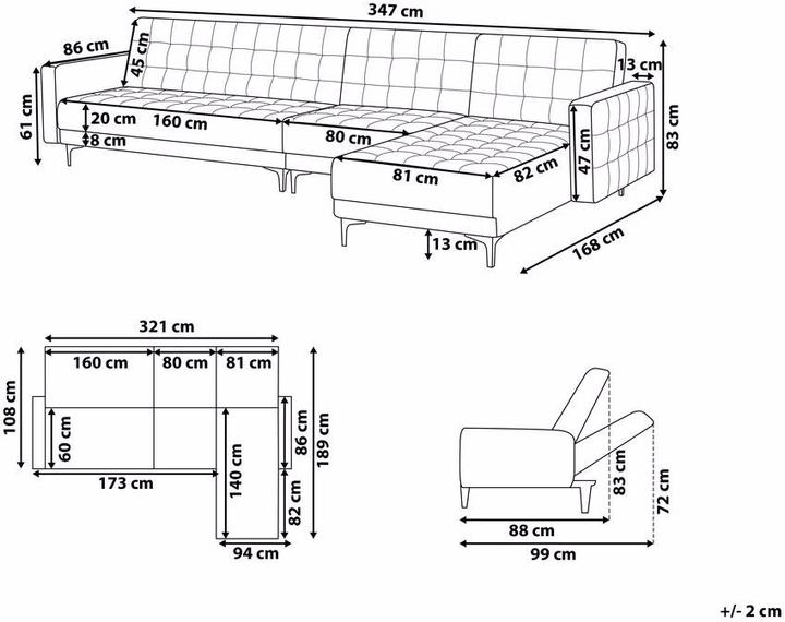 Produktbild Beliani Aberdeen (Bettsofa)