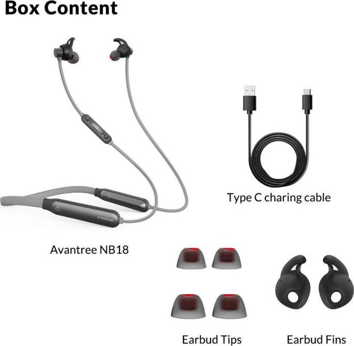 Produktbild Avantree NB18 Bluetooth 5.0 Kopfhörer (keine Geräuschunterdrückung, 20 h, Kabellos)