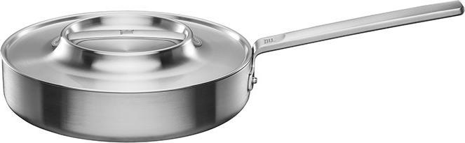Actual product image Fiskars Norden Steel Sauté pan,with lid, 26cm, coated (Frying pan, Stainless steel)