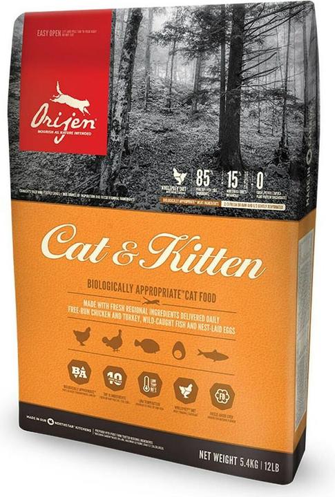 Immagine prodotto Orijen Gatto e gattino (Adulto, Junior, Cucciolo + gattino, 1 pz., 5400 g)