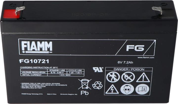 Actual product image Fiamm Akku FG10721 (6 V, 7.20 Ah)