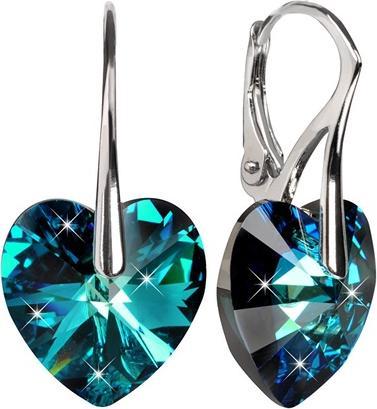 Levien Romantic Bermuda Blue Heart Earrings