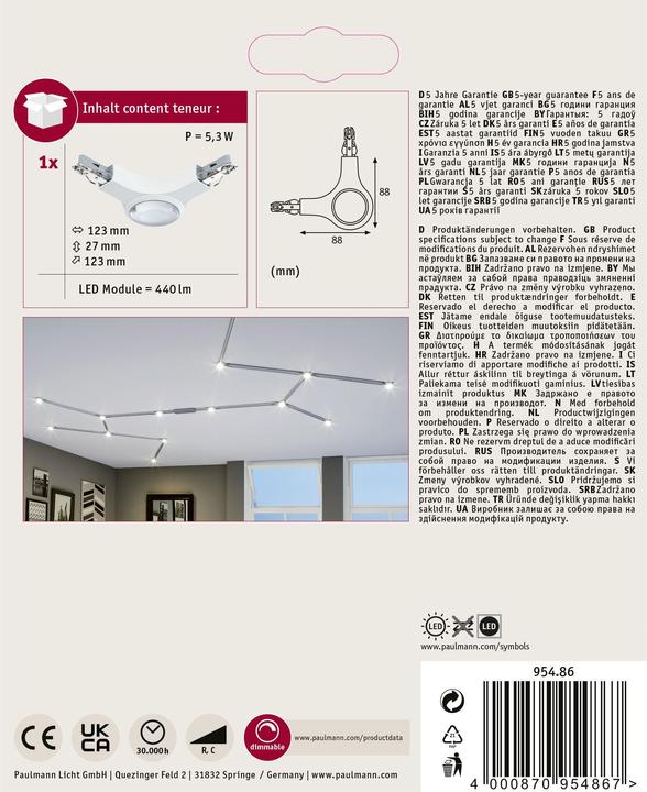 Produktbild Paulmann URail LED L-Verbinder