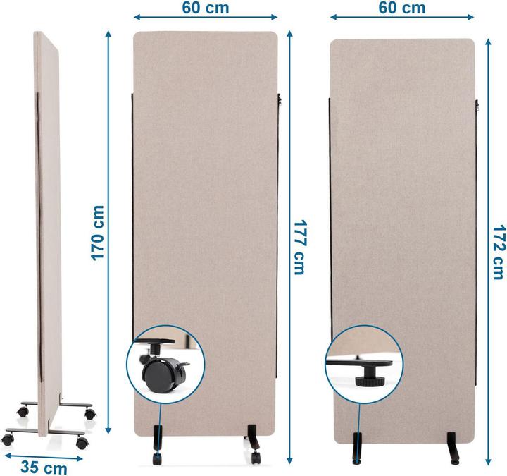 Image du produit Hjh Office FLEXMIUT (60 x 3 x 170 cm)