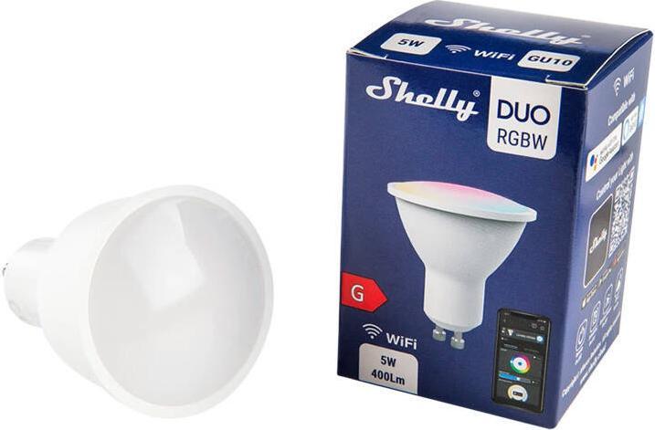 Produktbild Shelly Duo GU10 - RGBW (GU10, 5 W, 400 lm, 1 x, G)