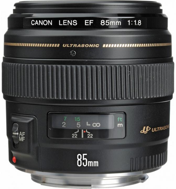Canon EF 85mm f/1.8 USM (Canon EF, Plein format)
